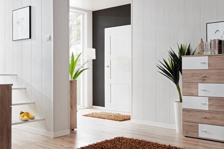 Interiérové dveře VASCO – vizualizace moderního interiéru