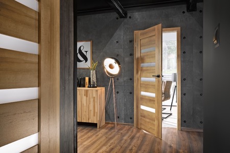 Interiérové dveře VASCO – vizualizace moderního interiéru